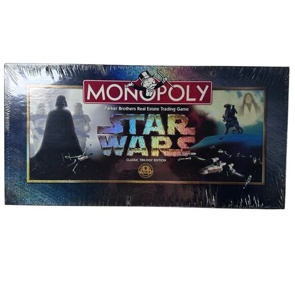 Vintage 1997 new star wars classic trilogy edition monopoly - Picture 1 of 6